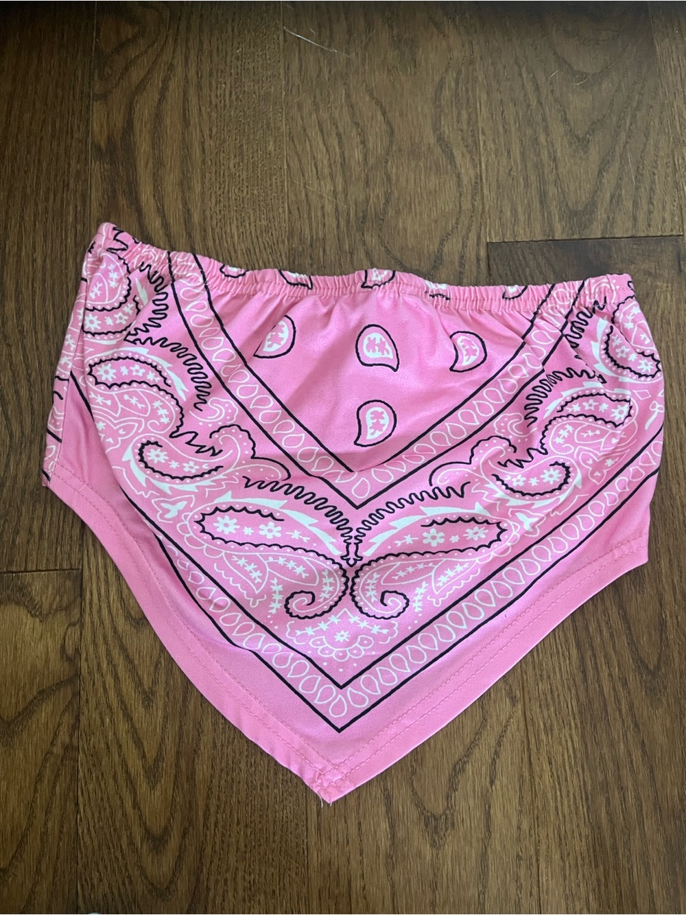 SHEIN Pink Bandana Tube Top